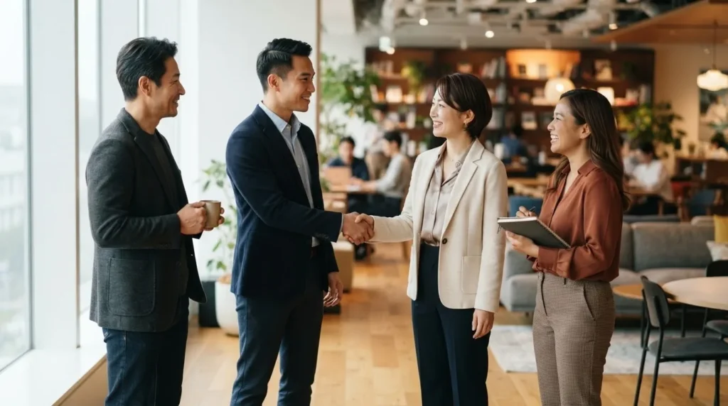 a small group of three to four diverse asian entre 1783740770989